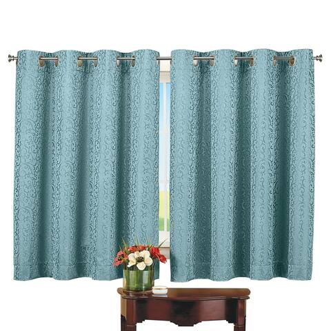 Insulated Scroll Pattern Short Curtain Panel - 10.380 x 8.000 x 2.000
