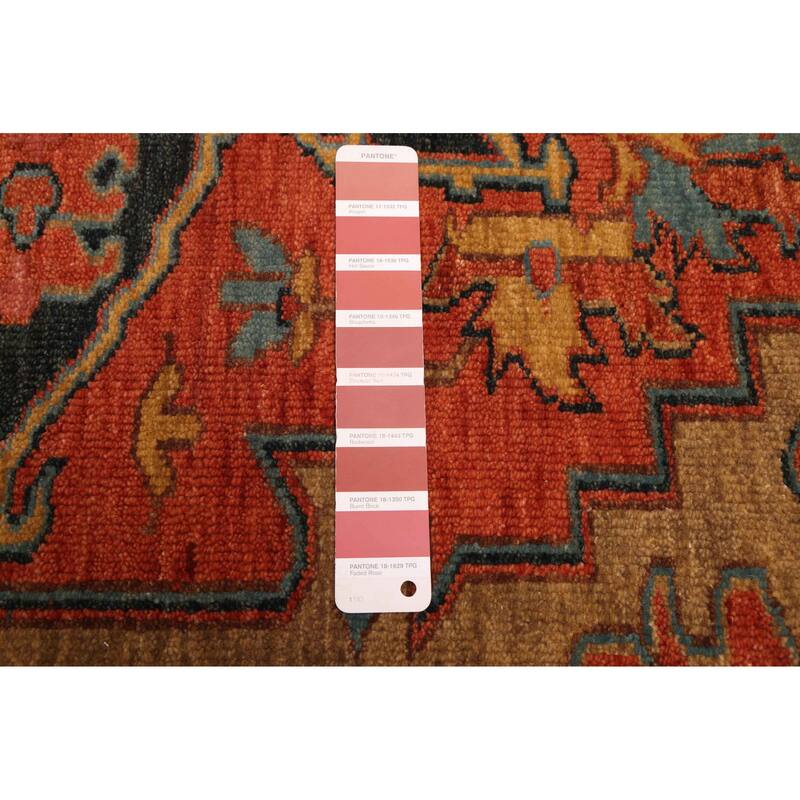 ECARPETGALLERY Hand-knotted Jules Sultane Dark Copper Wool Rug - 4'2 x 5'11