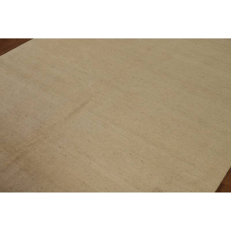 Modern Gabbeh Oriental Area Rug Handmade Bedroom Solid Wool Carpet - 5'5" x 7'9"