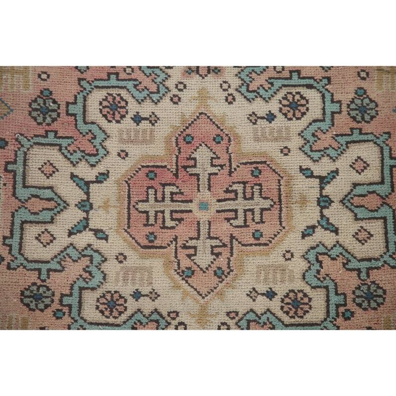 Hand Knotted Oriental 100% Wool Carpet Traditional Medallion Yellow & Gold Tabriz Area Rug - 9' 8'' X 6' 10''