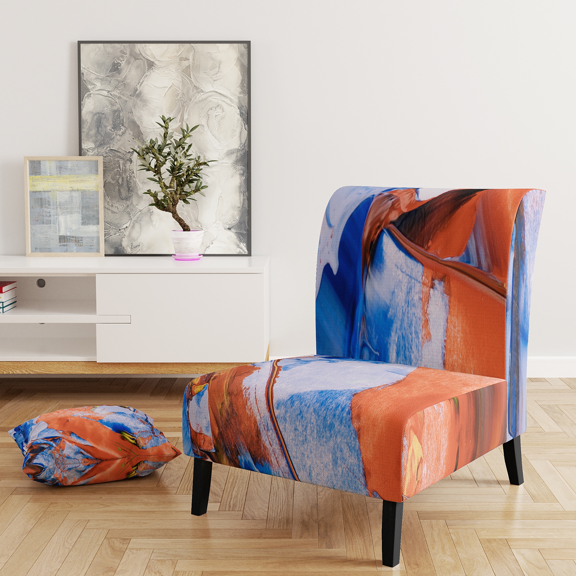 Blue and orange 2025 chair