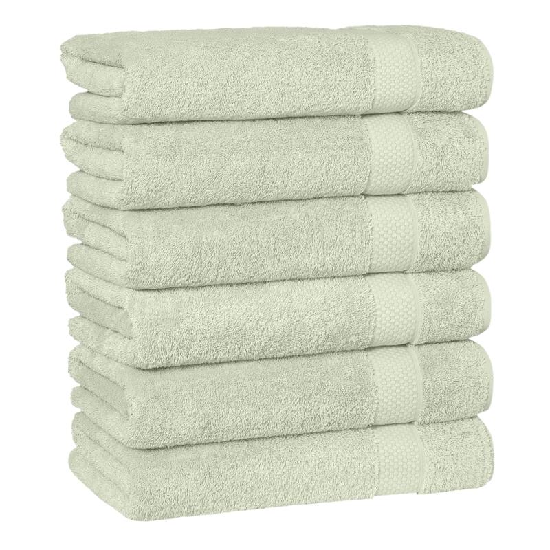 Authentic Hotel and Spa 100 percent Aeagean Long Staple Turkish Cotton STARLIGHT Terry Bath Towels (Set of 6)
