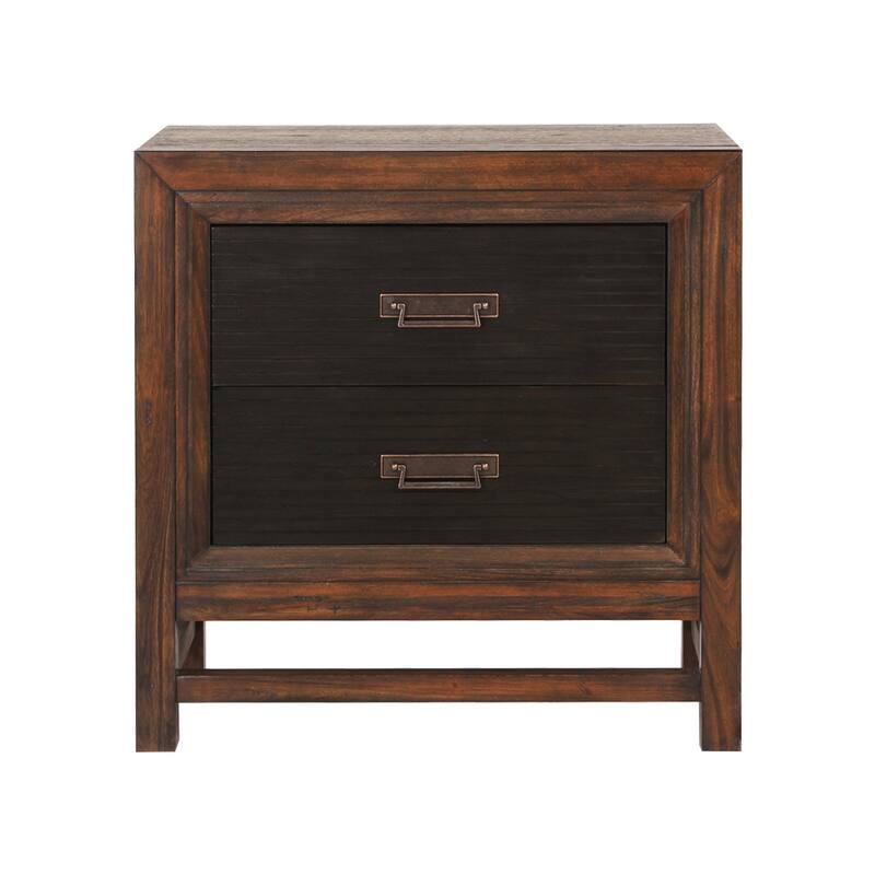 Bridgevine Home Branson 2-drawer Nightstand, No Assembly Required, Two-Tone Finish