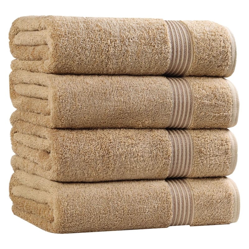 Superior Heritage Egyptian Cotton Absorbent Bath Towel Set of 4