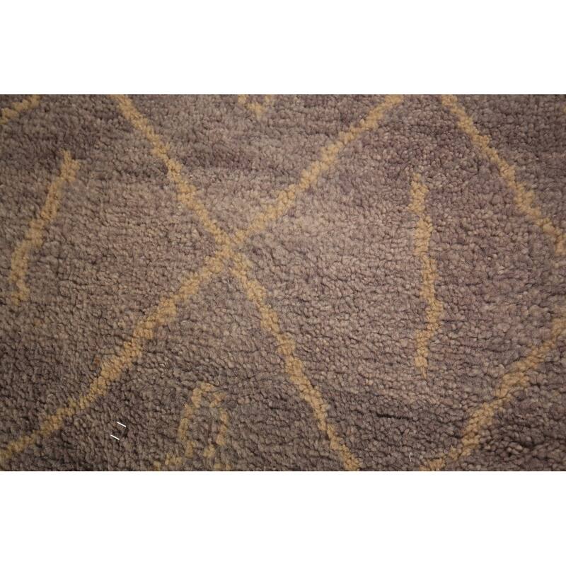 Trellis Moroccan Oriental Area Rug Handmade Wool Carpet - 5'2" x 7'11"