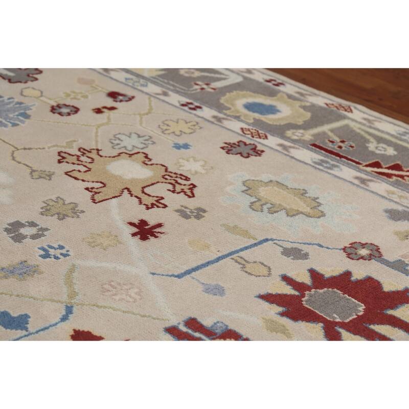 Oushak Indian Area Rug Handmade Wool Carpet - 8'0" x 10'0"
