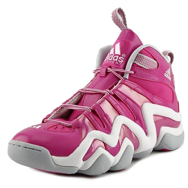Shop Adidas Crazy 8 Men Round Toe Leather Pink Basketball