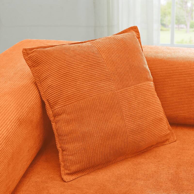 Modular Sectional Sofa with L-Shape Chaise, Boneless Cloud Couch with Deep Seat