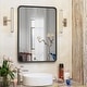 preview thumbnail 79 of 141, Apmir Metal Frame Tempered Glass Bathroom Vanity Mirror for Wall, Cloakroom, Bedroom
