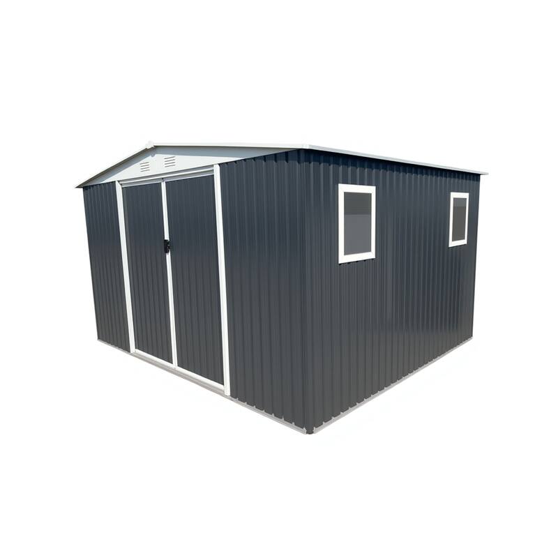 12FTx10FT Outdoor Storage Garden Shed With 4 Windows