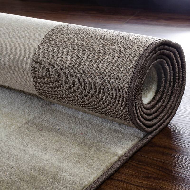 Contemporary Block Tile Indoor Area Rug or Runner by Superior