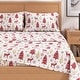 preview thumbnail 35 of 37, Linery & Co. Turkish Cotton Double-Brushed Christmas Flannel Bed Sheet Set