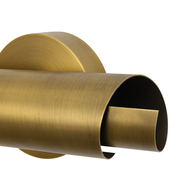 2-Light Mid-Century Dimmable LED Linear LED Vanity Wall Lamp