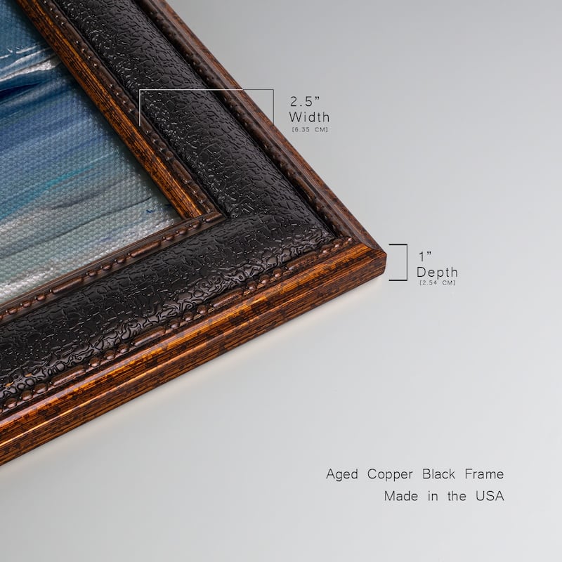 Blue Seas Premium Framed Canvas- Ready to Hang