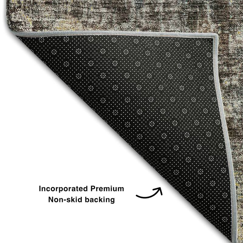 Premium Washable Super Soft Solid Ombre Mayfield Rug