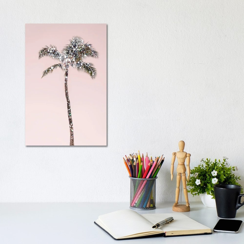 iCanvas "Glitter Palm Tree" by Ruby and B Canvas Print