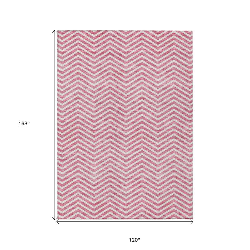 HomeRoots Chevron Transitional Rectangle Outdoor Rug