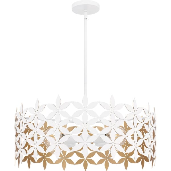 slide 2 of 8, Piper 4-Light Matte White Pendant Light