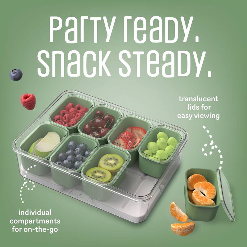 COOK WITH COLOR Snackle Box for Kids Lunch Box and Snack Container