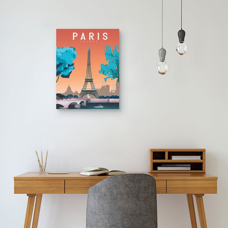 Paris 2 by Omar Escalante Canvas Art Print