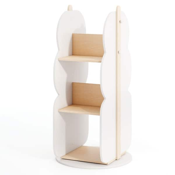 slide 2 of 8, Kids Toy Storage Organizer with Rotating Design and 5 Shelves - 12" x 12" x 35.5"