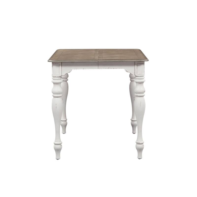 Magnolia Manor Antique White Weathered Bark Gathering Table