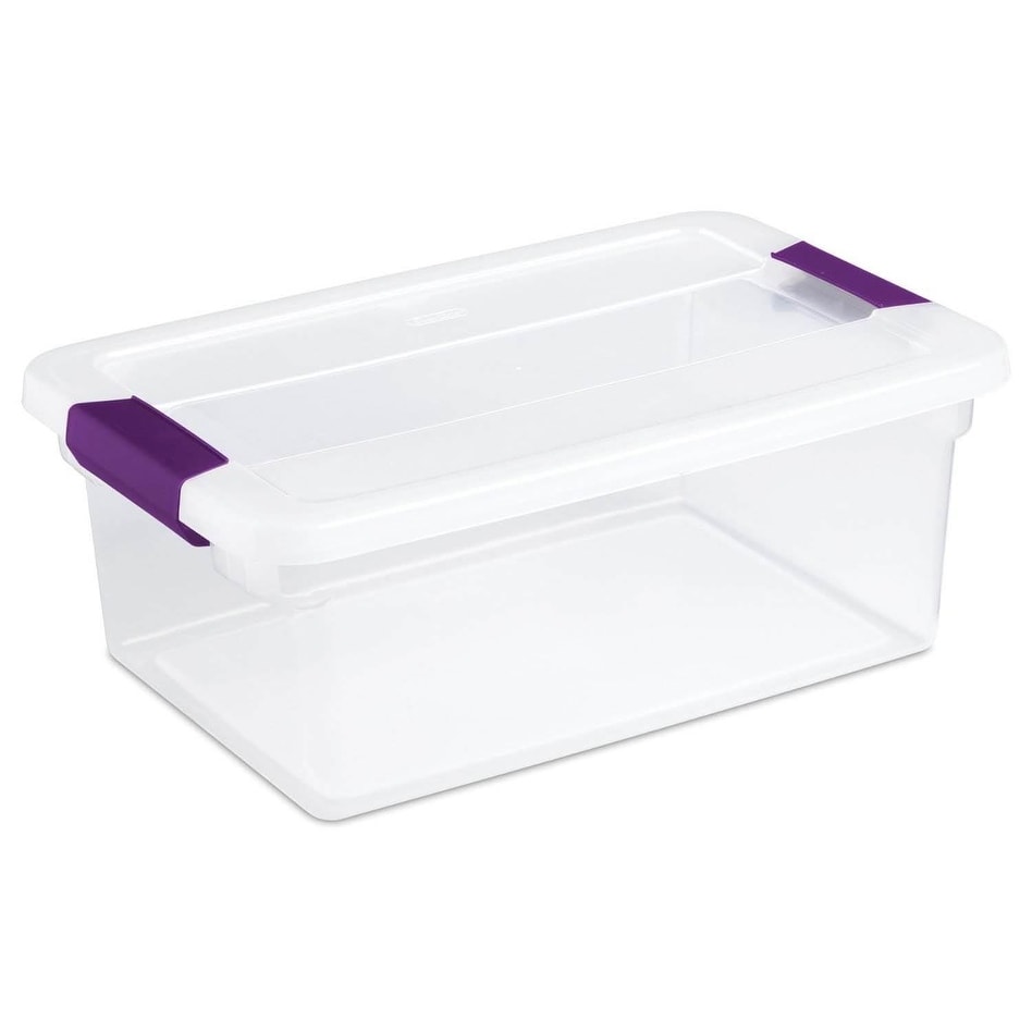 12pcs Clear Storage Container with Hinged Lid 40x28mm Plastic Square Craft  Box - Bed Bath & Beyond - 35598022