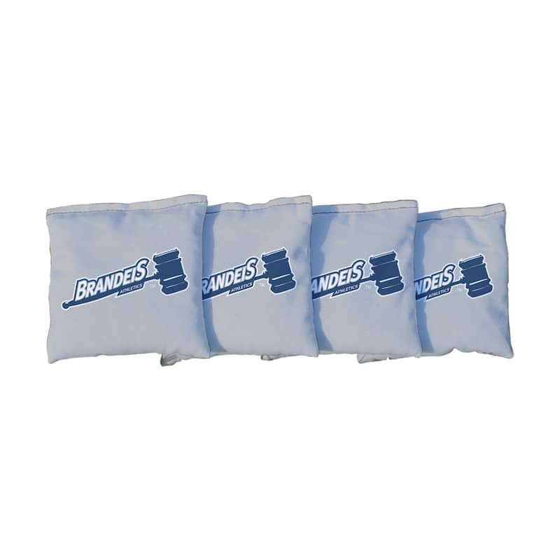 Gray Brandeis University Judges Cornhole Bags - Corn Filled