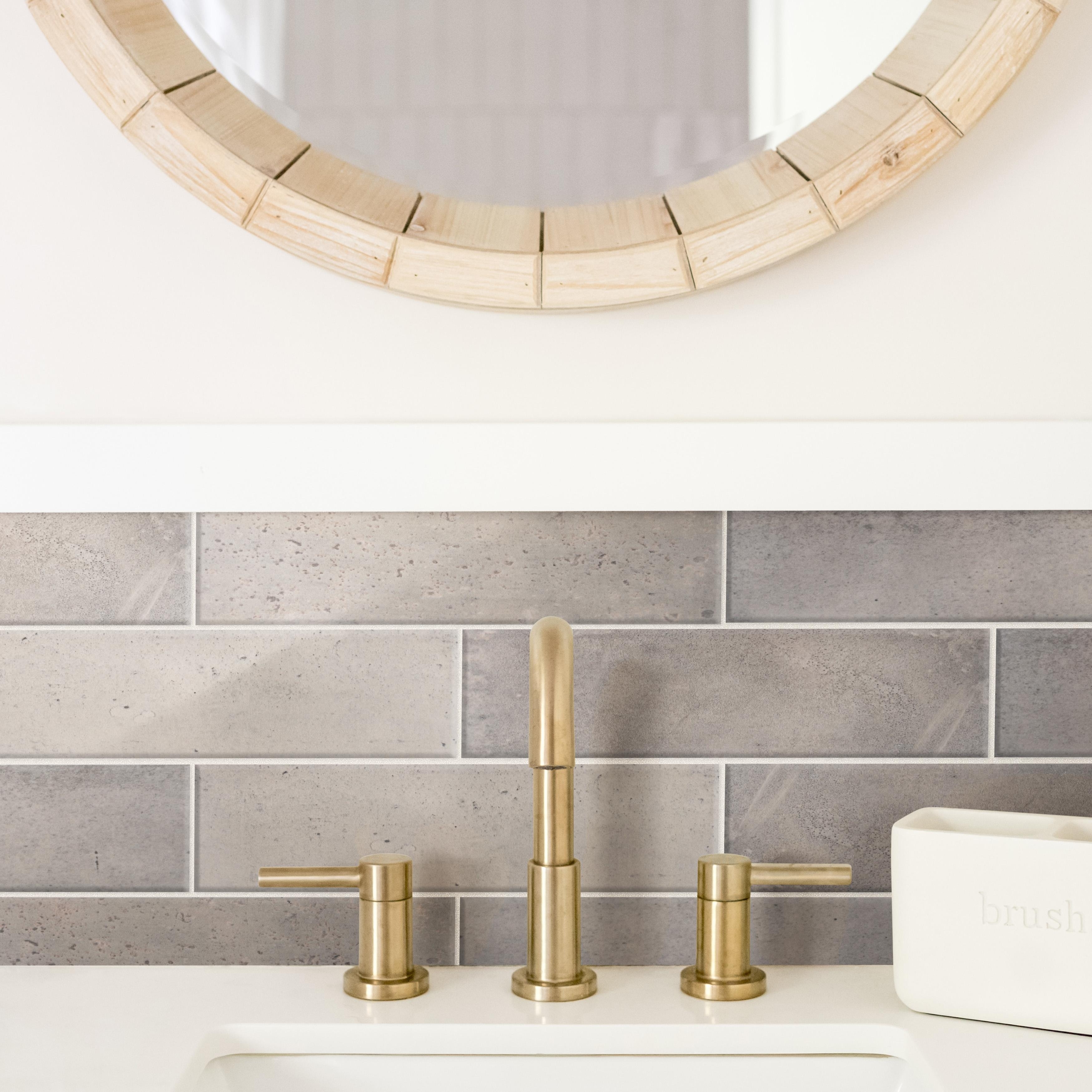 Merola Tile Capri Brick Fumo 2-1/2" x 10" Porcelain Floor and Wall Tile