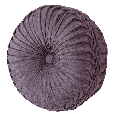 Five Queens Court Dominique Tufted Round Decorative Throw Pillow