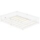 preview thumbnail 93 of 109, Pine Wood Floor Bed with Safety Guardrails and Door for Kids, Boys, Girls, Bedroom