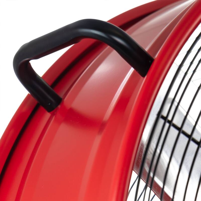 24 Inch 3 Speed Heavy-Duty Floor Drum Fan in Cherry