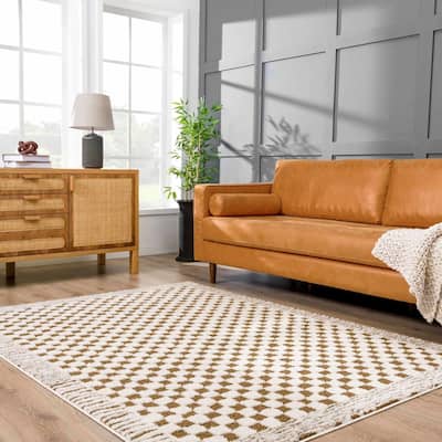 Hauteloom Leryn Hallway, Kitchen Runner Rug - High Pile - Off White - 2'8" x 7'3"