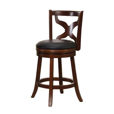 Wooden Swivel Bar Stool