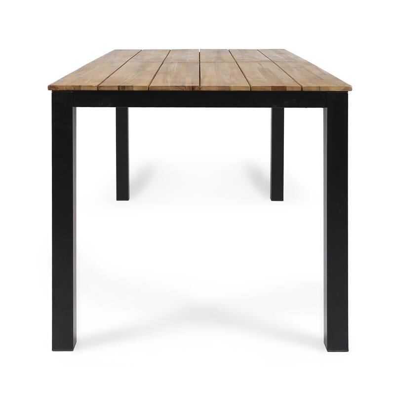 71"L Rectangular Outdoor Dining Table for Yard, Garden, Poolside