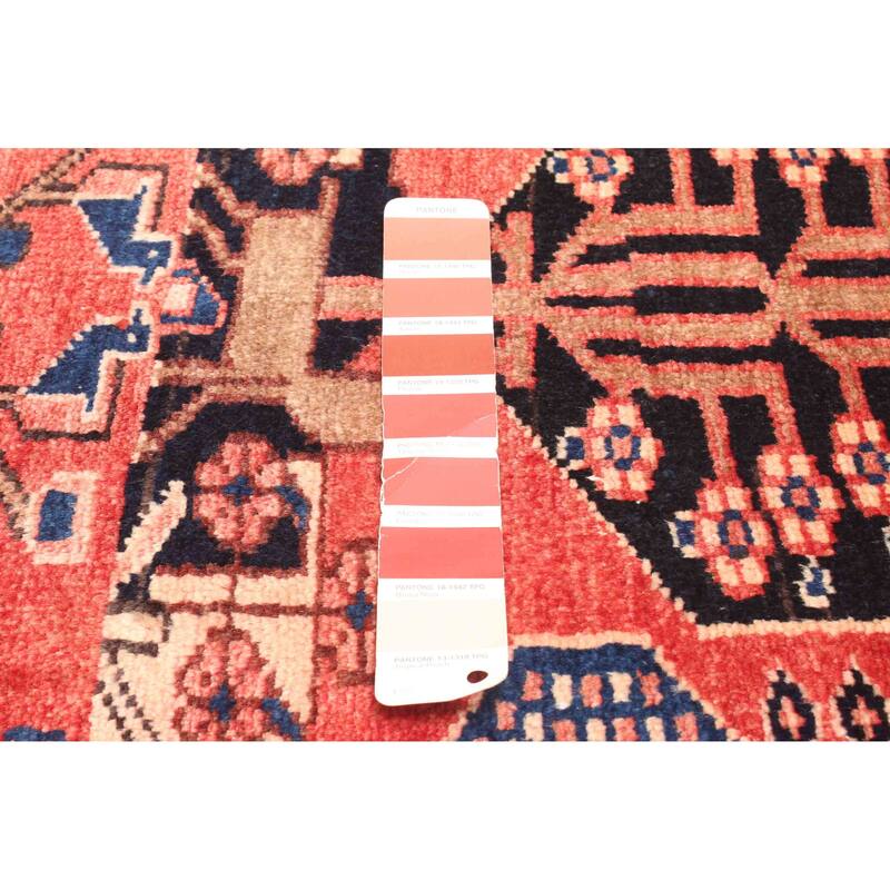 ECARPETGALLERY Hand-knotted Andelz Red Wool Rug - 2'11 x 10'5