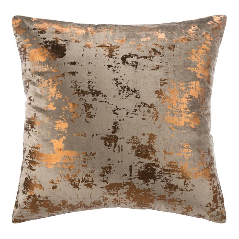 SAFAVIEH Carlijn Beige/ Gold Metallic 12 x 20-inch Decorative Pillow