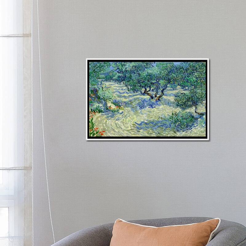 iCanvas "Olive Orchard" by Vincent van Gogh Framed Canvas Print