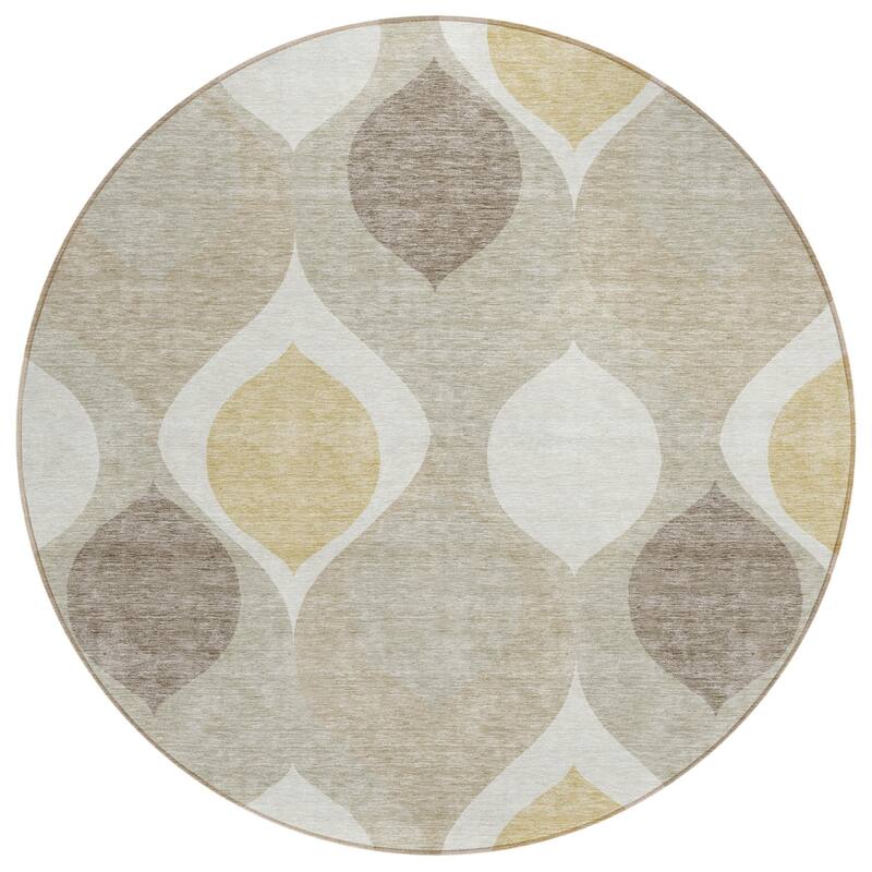 HomeRoots Ogee Transitional Rectangle Outdoor Rug