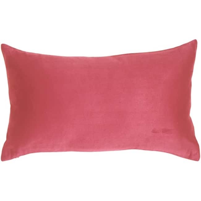 Royal Suede Pink 12x20 Throw Pillow with Polyfill Insert