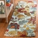preview thumbnail 9 of 64, SAFAVIEH Handmade Blossom Christiana Modern Floral Wool Rug 2'3" x 10' Runner - Blue/Multi - Runner