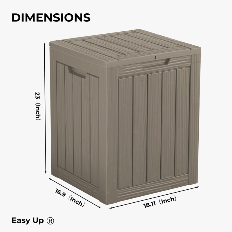 Outdoor Patio Storage Resin Lockable Deck Box - Picture 70 of 100