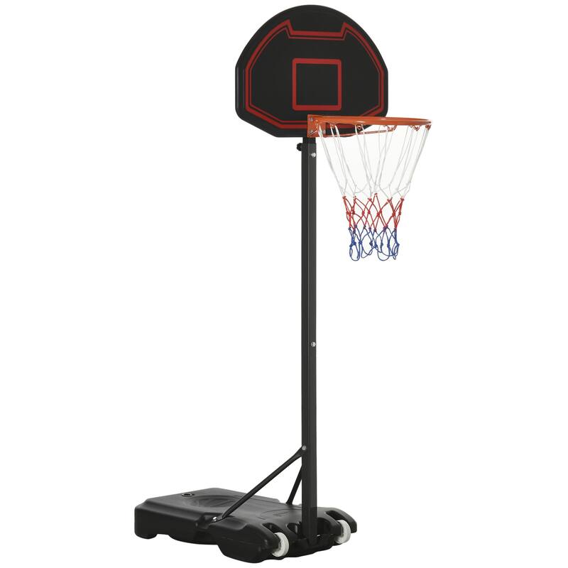 Soozier 8'-10' Kids & Adults Portable Basketball Hoop Outdoor Sports Equipment