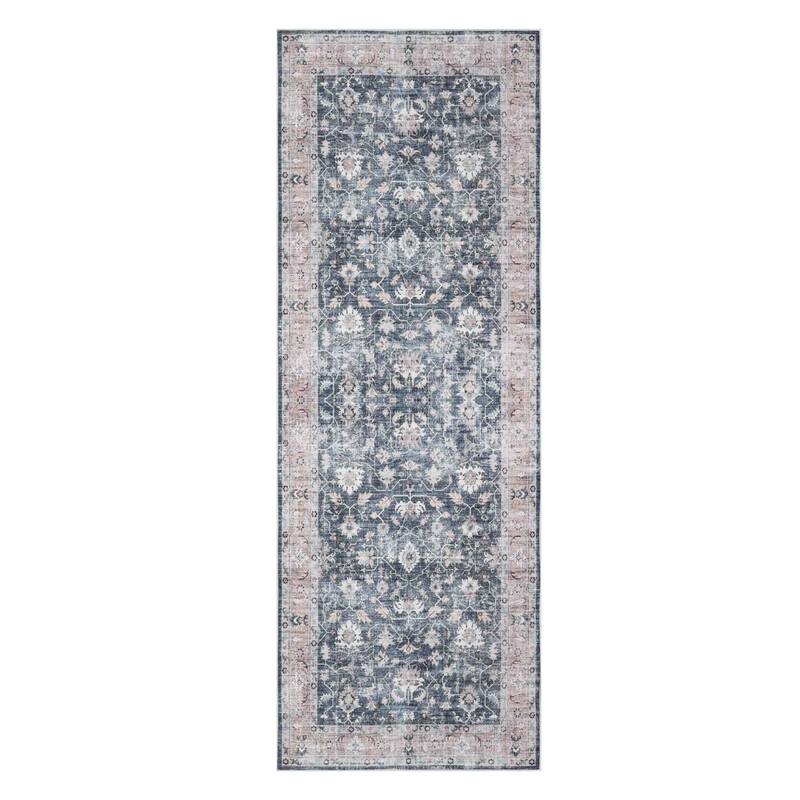 Delara Machine Washable Area Rug, Soft & Durable, Non-Slip Backing, Eco- Friendly GRS certified