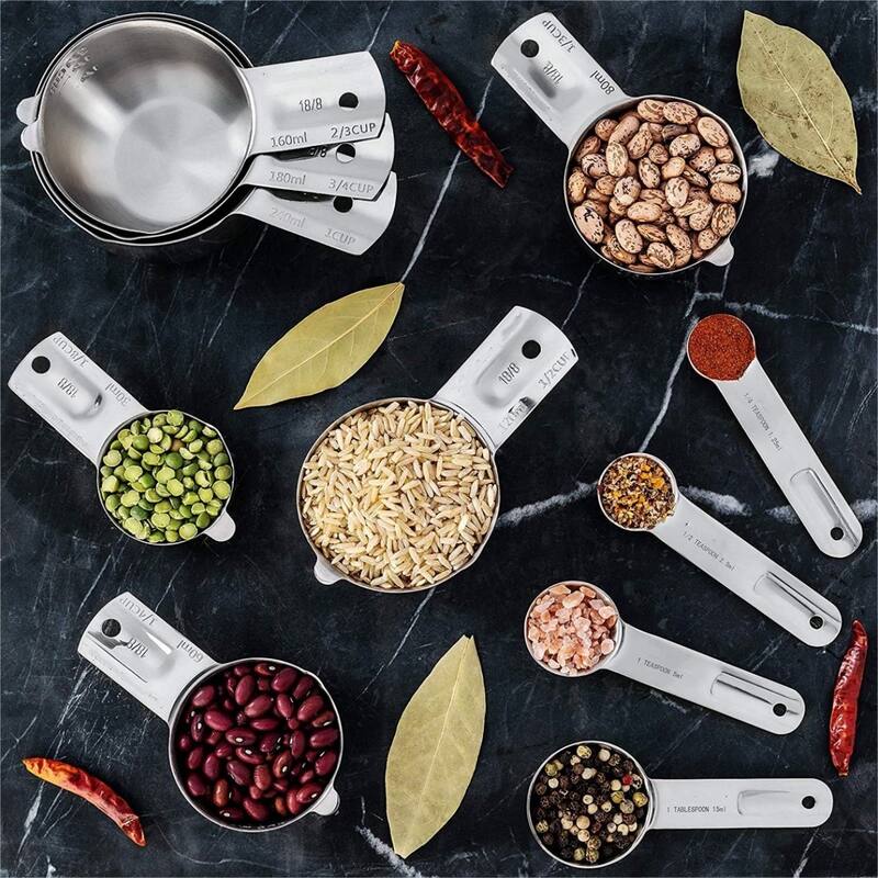 Stainless Steel Measuring Cups And Spoons Set of 13