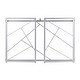preview thumbnail 22 of 28, Silver Orchid Sala Desk in Metal & Wood