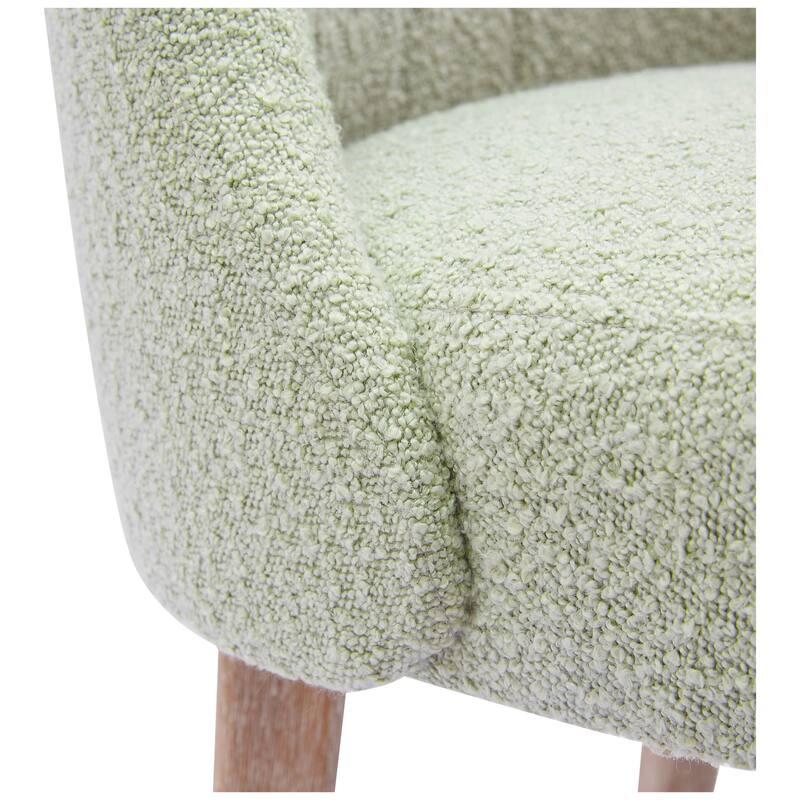 Farmhouse Water and Stain Resistant Boucle Upholstered Side Chair (Set of 6)