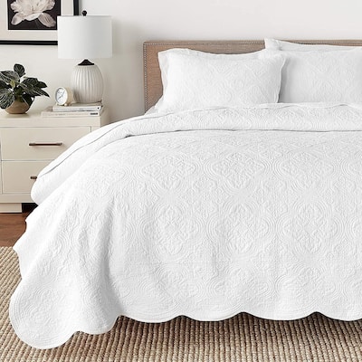 Copper Grove Sagano Blantyre Scalloped Edge Cotton 3-piece Quilt Bedding Set