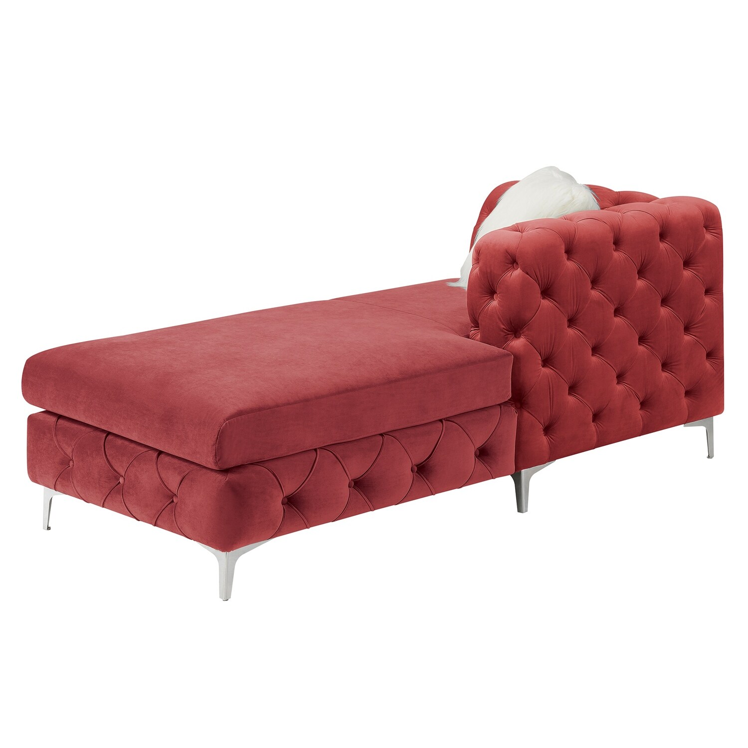 Avana Yoga Chaise Lounge Chair, Red 