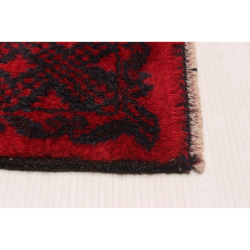 ECARPETGALLERY Hand-knotted Teimani Red Wool Rug - 6'3 x 10'0